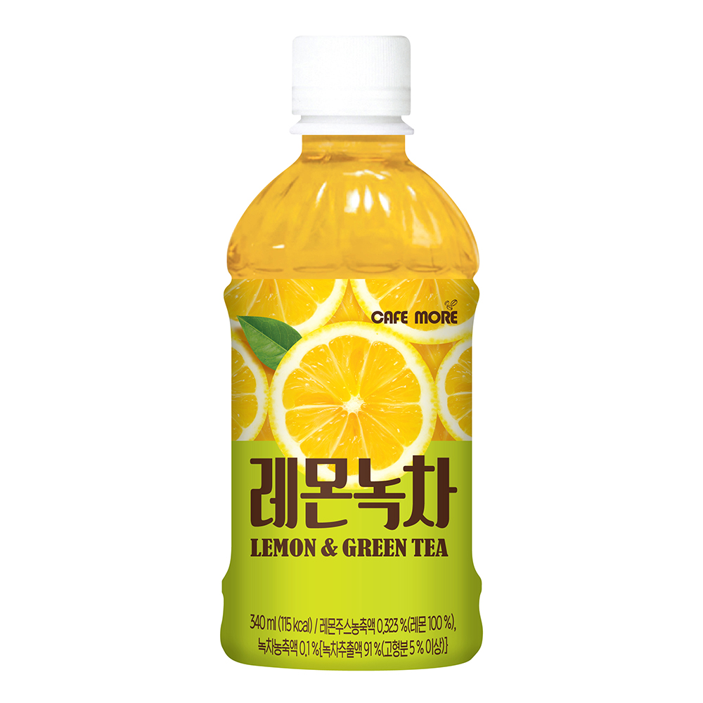 카페모어] 레몬녹차에이드 (340ml펫 * 20개입) 맛있어요!!