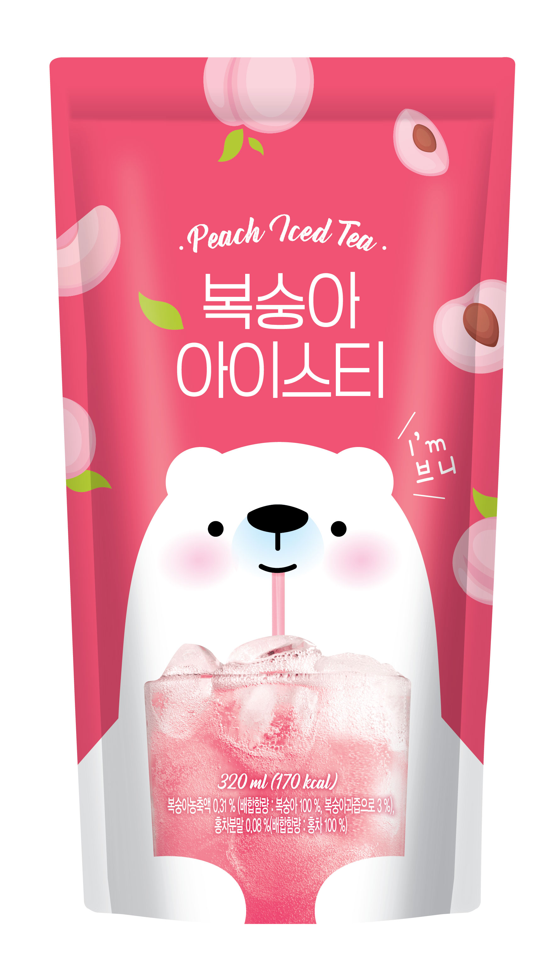 복숭아 아이스티 (320ml * 40개입) 맛있어요 !!