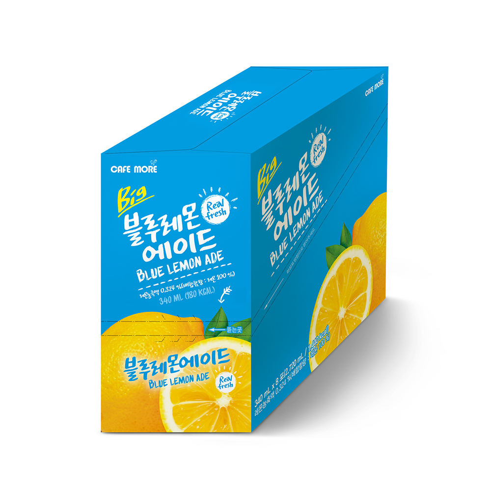 [카페모어] 빅 블루 레몬에이드 (340ml 40개입)