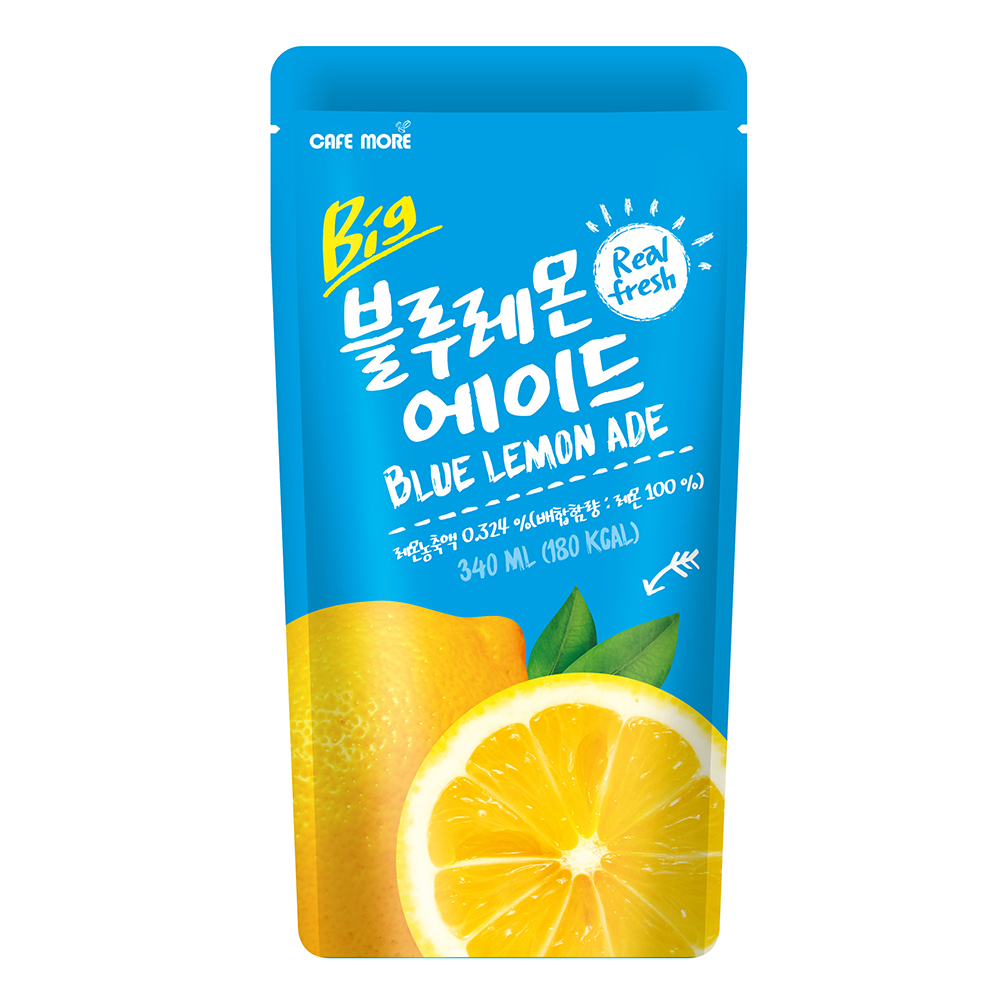 [카페모어] 빅 블루 레몬에이드 (340ml 40개입)
