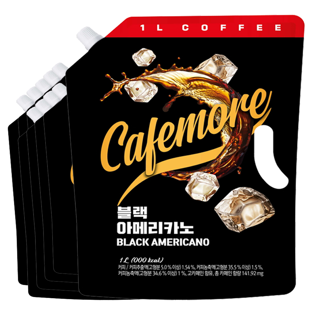 [카페모어] 1리터 블랙커피 (1000ml 10팩입)